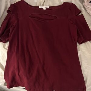 Boston Proper Deep Red Blouse